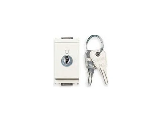 VIMAR Vimar 16185.B Pulsante 2P NO 16A +chiave bianco