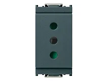 VIMAR Vimar 16201 Presa 2P+T 10A P11 grigio