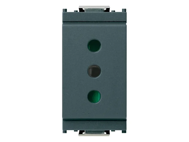 VIMAR Vimar 16201 Presa 2P+T 10A P11 grigio