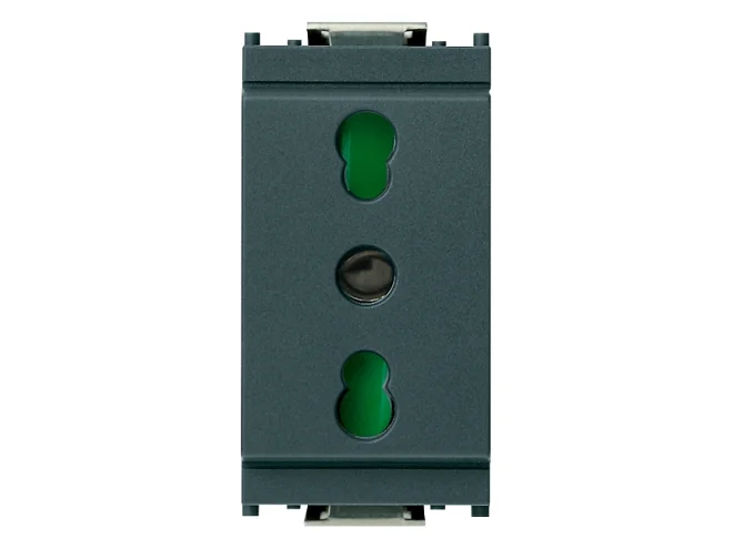 VIMAR Vimar 16203 Presa 2P+T 16A P17/11 grigio