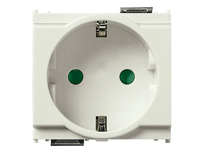 VIMAR Vimar 16208.B Presa SICURY 2P+T 16A tedesco bianco