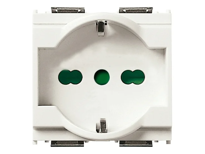 VIMAR Vimar 16211.B Presa 2P+T 16A universale bianco