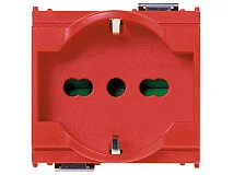 VIMAR Vimar 16211.R Presa 2P+T 16A universale rosso