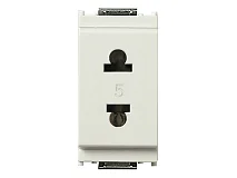VIMAR Vimar 16233.B Presa 2P 15A USA+EU ø4,8mm bianco