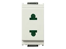 VIMAR Vimar 16234.B Presa SICURY 2P 15A USA+EU ø4,8mm bianco