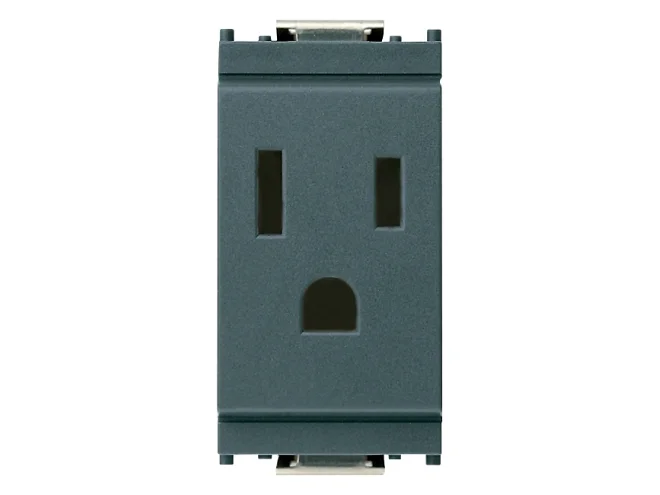 VIMAR Vimar 16245 Presa 2P+T 15A USA+SASO grigio