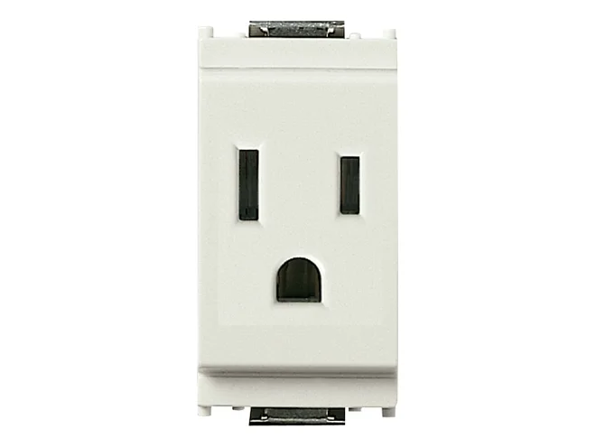 VIMAR Vimar 16245.B Presa 2P+T 15A USA+SASO bianco