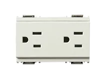 VIMAR Vimar 16246.B Due prese 2P+T 15A USA+SASO bianco