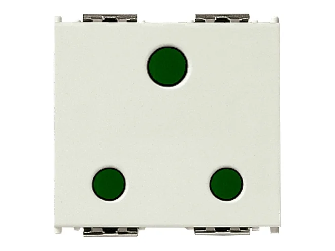 VIMAR Vimar 16258.B Presa SICURY 2P+T 16A inglese bianco