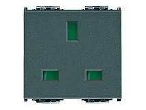 VIMAR Vimar 16260 Presa SICURY 2P+T 13A inglese grigio