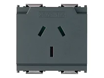 VIMAR Vimar 16261 Presa SICURY 2P+T 10A Australia grigio
