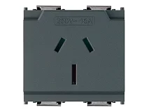 VIMAR Vimar 16262 Presa SICURY 2P+T 15A Australia grigio