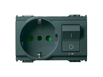 VIMAR Vimar 16276 Presa 2P+T 16A P30 intb+MT C16 grigio