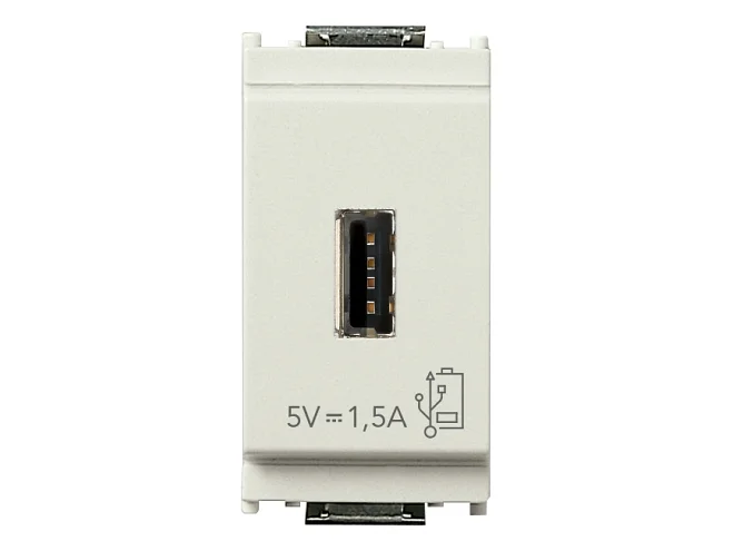 VIMAR Vimar 16292.B Unità alimentazione USB 5V1,5A 1M bianco