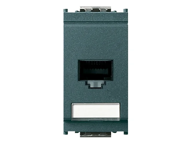 VIMAR Vimar 16359.5 Presa RJ45 Netsafe Cat5e FTP 110 grigio