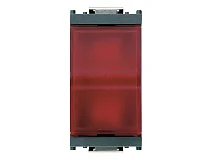 VIMAR Vimar 16433.R Spia prismatica diffusore rosso grigio