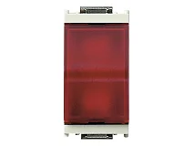 VIMAR Vimar 16433.R.B Spia prismatica diffusore rosso bianco