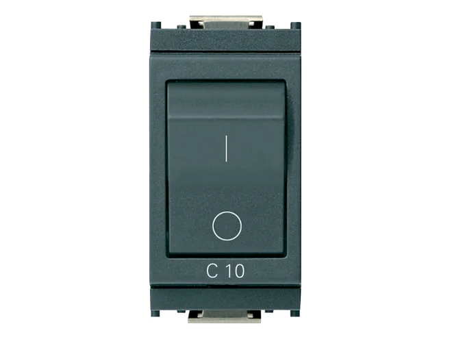 VIMAR Vimar 16505.10 Interruttore MT 1P+N C10 120-230V grigio