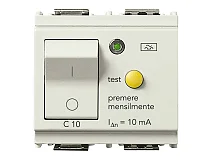 VIMAR Vimar 16511.10.B Interruttore MTDiff.1P+N C10 10mA bianco