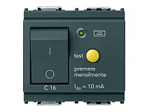 VIMAR Vimar 16511.16 Interruttore MTDiff.1P+N C16 10mA grigio