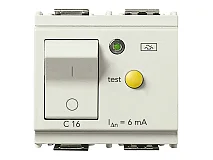 VIMAR Vimar 16511.16.6.B Interruttore MTDiff.1P+N C16 6mA bianco