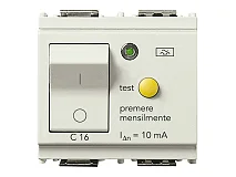 VIMAR Vimar 16511.16.B Interruttore MTDiff.1P+N C16 10mA bianco