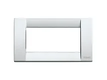 VIMAR Vimar 16734.21 Placca Classica 4M argento metall.