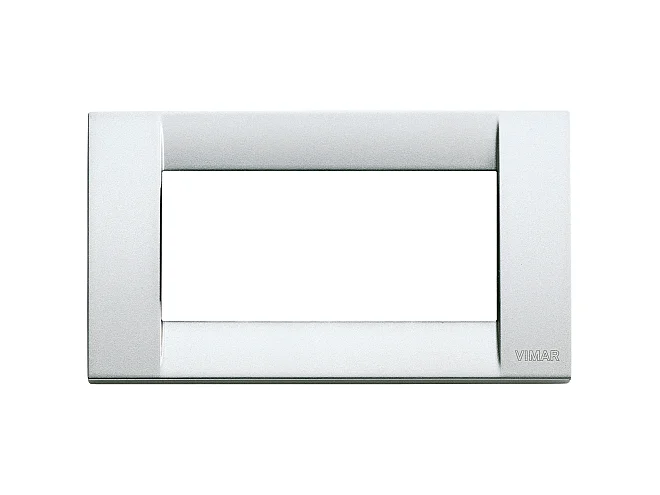 VIMAR Vimar 16734.21 Placca Classica 4M argento metall.