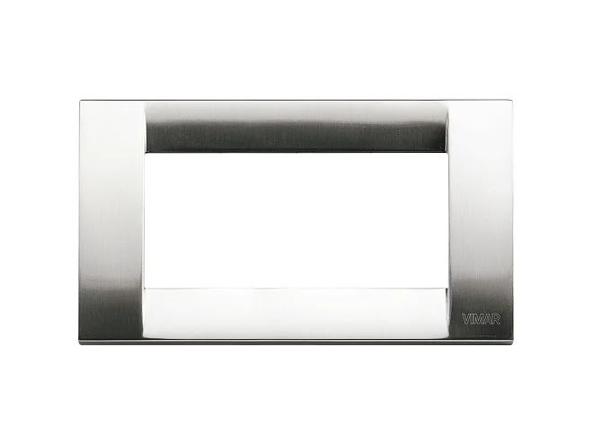 VIMAR Vimar 16734.34 Placca Classica 4M nichel spazzolato