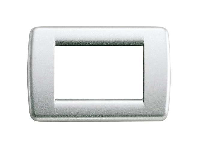 VIMAR Vimar 16753.21 Placca Rondò 3M argento metall.