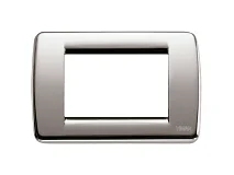 VIMAR Vimar 16753.34 Placca Rondò 3M nichel spazzolato