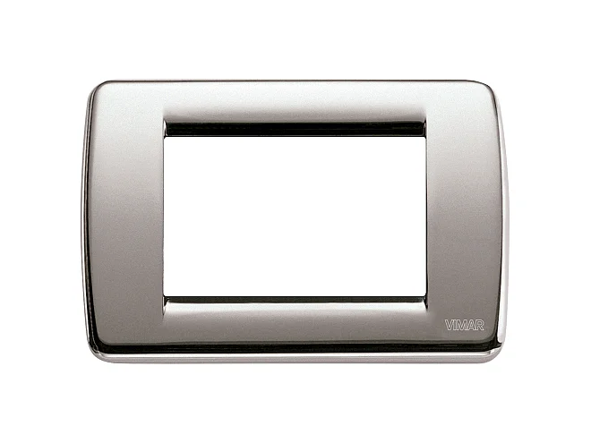 VIMAR Vimar 16753.34 Placca Rondò 3M nichel spazzolato