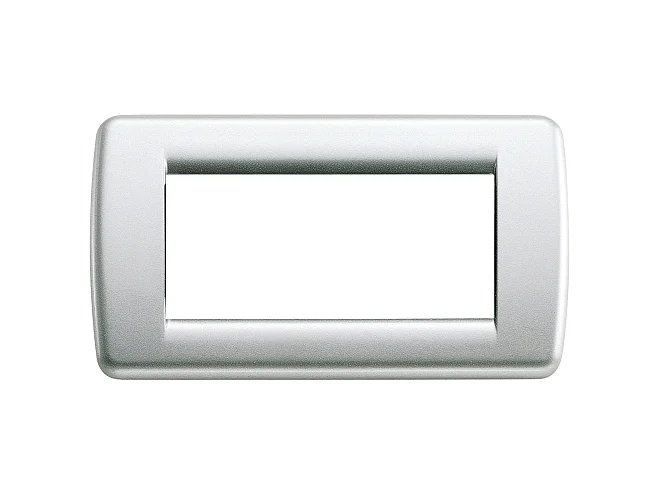 VIMAR Vimar 16754.21 Placca Rondò 4M argento metall.