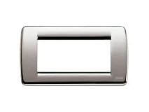 VIMAR Vimar 16754.34 Placca Rondò 4M nichel spazzolato