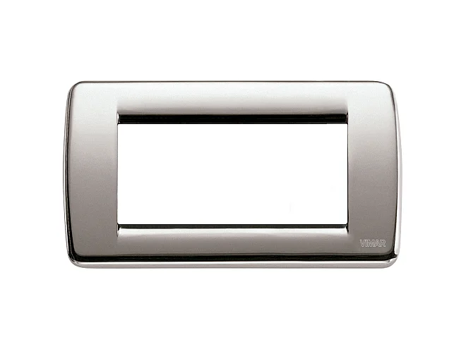 VIMAR Vimar 16754.34 Placca Rondò 4M nichel spazzolato