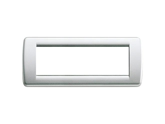 VIMAR Vimar 16756.21 Placca Rondò 6M argento metall.