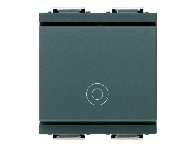 VIMAR Vimar 17010.G Pulsante 1P NO 10A generico 2M grigio