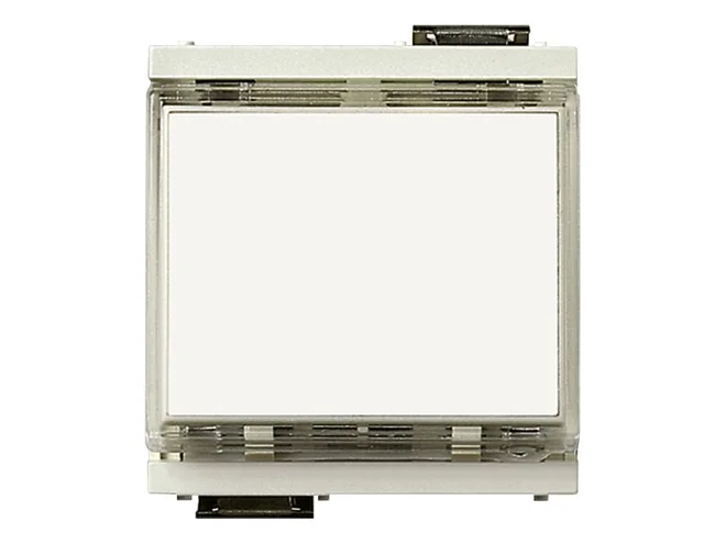 VIMAR Vimar 17020.B Pulsante targh. 1P NO 10A 12-24V bianco