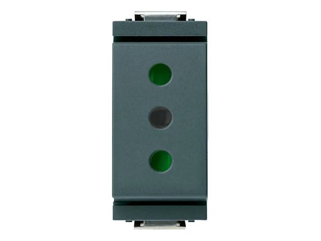 VIMAR Vimar 17031 Presa 2P+T 10A P11 grigio