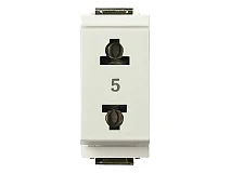 VIMAR Vimar 17044.B Presa 2P 15A USA+EU ø4,8mm bianco