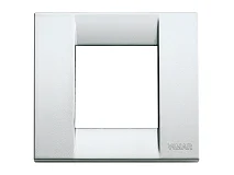 VIMAR Vimar 17092.21 Placca Classica 1-2M argento met.