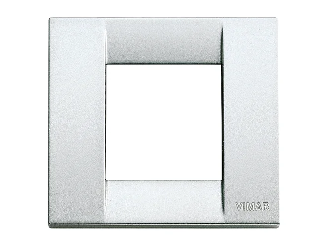 VIMAR Vimar 17092.21 Placca Classica 1-2M argento met.