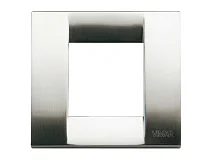 VIMAR Vimar 17092.34 Placca Classica 1-2M nichel spazz.
