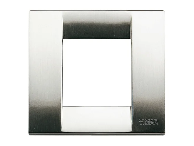 VIMAR Vimar 17092.34 Placca Classica 1-2M nichel spazz.