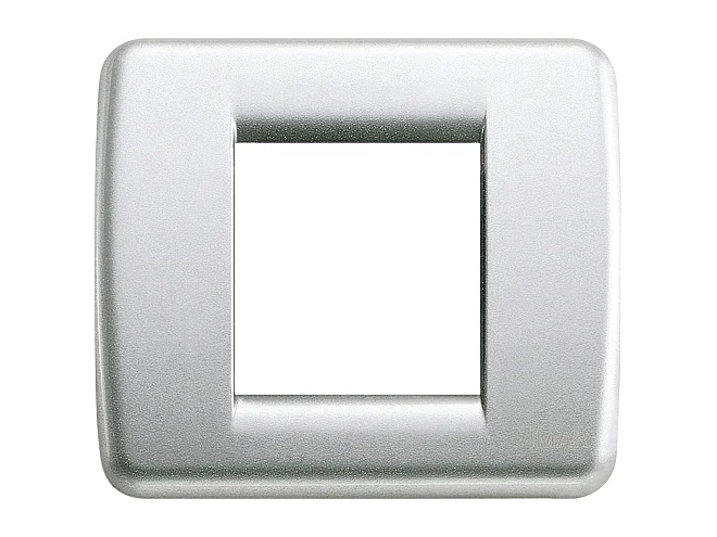 VIMAR Vimar 17093.21 Placca Rondò 1-2M argento met.