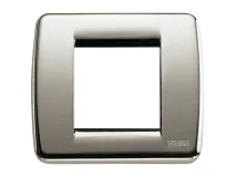VIMAR Vimar 17093.34 Placca Rondò 1-2M nichel spazzolato