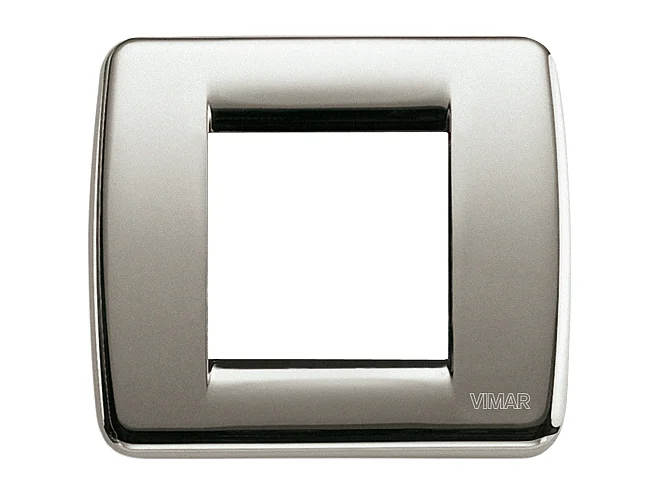 VIMAR Vimar 17093.34 Placca Rondò 1-2M nichel spazzolato