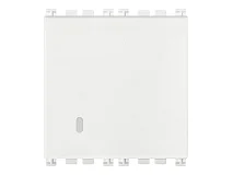 VIMAR Vimar 19008.2.B Pulsante 1P NO 10A 2M bianco