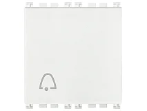 VIMAR Vimar 19008.2.C.B Pulsante 1P NO 10A campanello 2M bianco