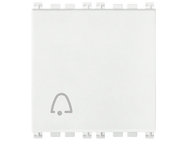 VIMAR Vimar 19008.2.C.B Pulsante 1P NO 10A campanello 2M bianco